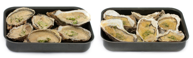 Recette d' Huitre Chaude Gratinée à la Persillade